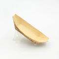 bamboo biodegradable leaf boat disposable for hotel home